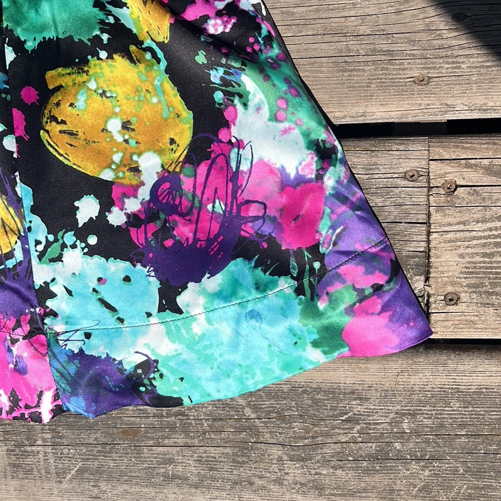 Paint Splatter Pattern Circle Mini Skirt - Picture 5 of 5